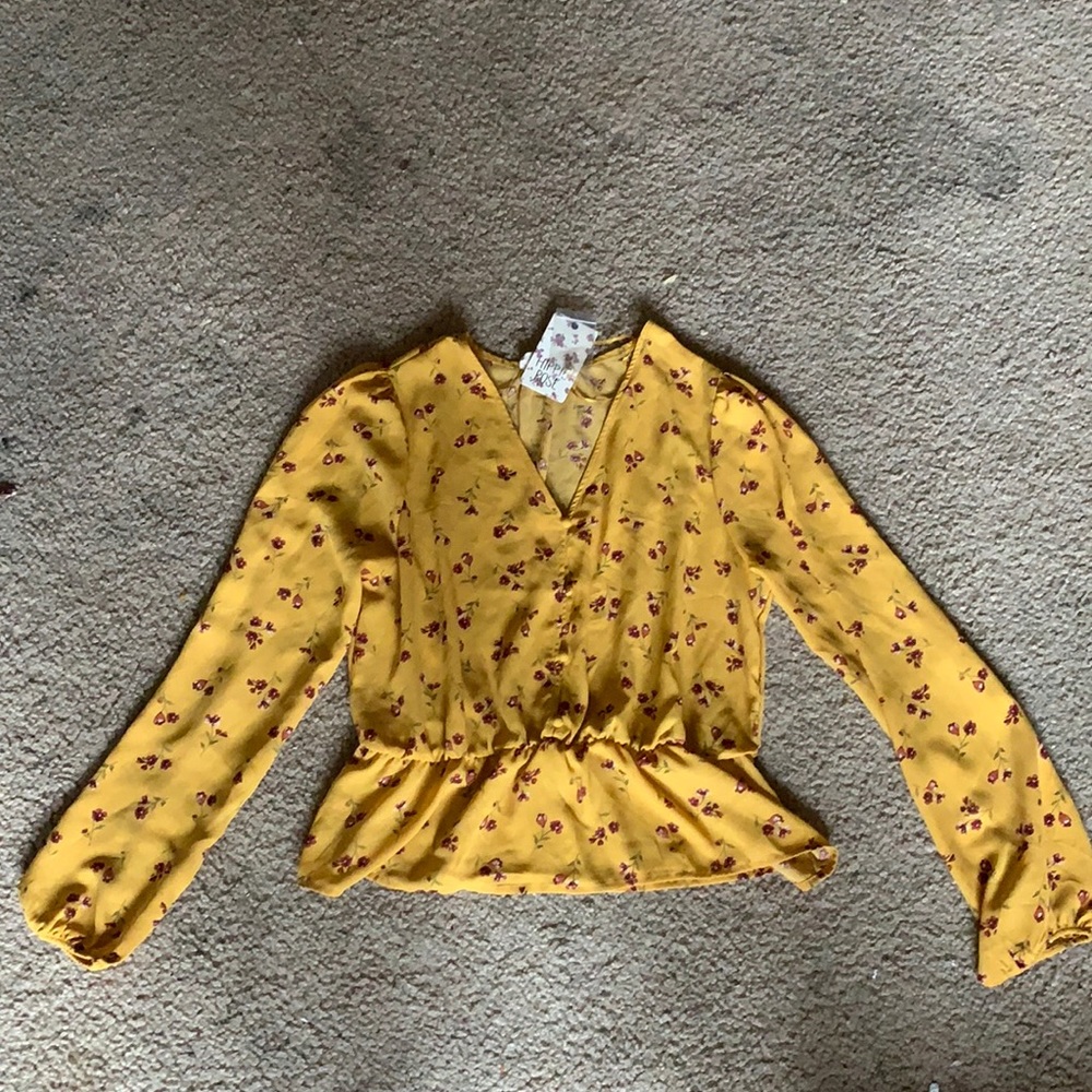 Hippie rose gold blouse
